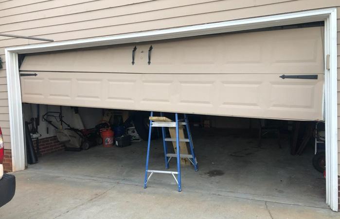 Sideways door access garage door
